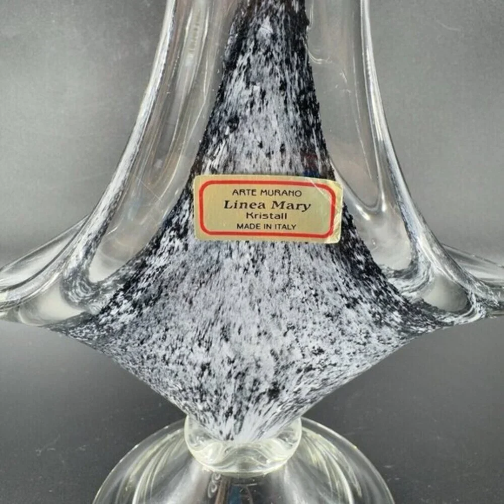 Venetian Glass Arte Murano Linea Mary Kristal Sculpture Glass Made In‎ Italy VTG